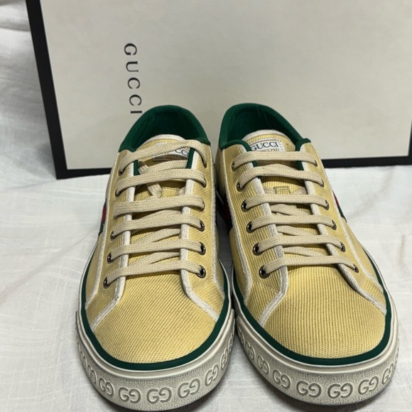 Gucci Tennis 1977 Web Stripe Trainers - Authentic - Picture 4 of 15
